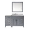 Virtu USA Caroline Parkway 57" Single Bathroom Vanity