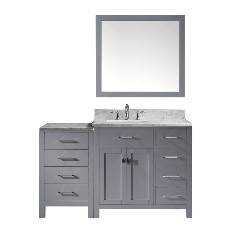 Virtu USA Caroline Parkway 57" Single Bathroom Vanity