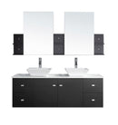 Virtu USA Clarissa 61" Double Bathroom Vanity