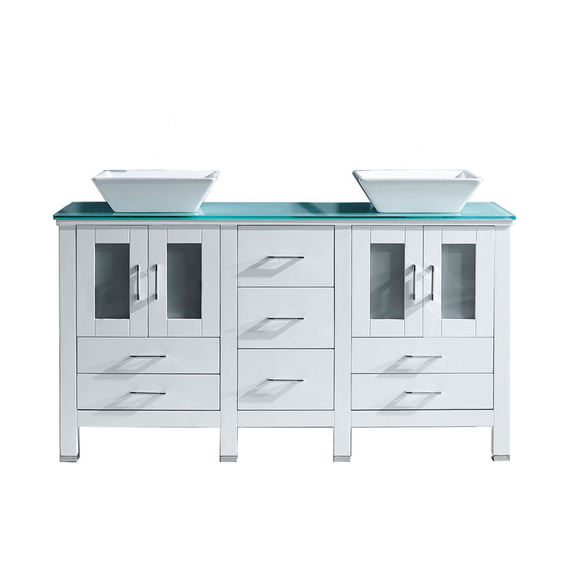 Virtu USA Bradford 60" Double Bathroom Vanity