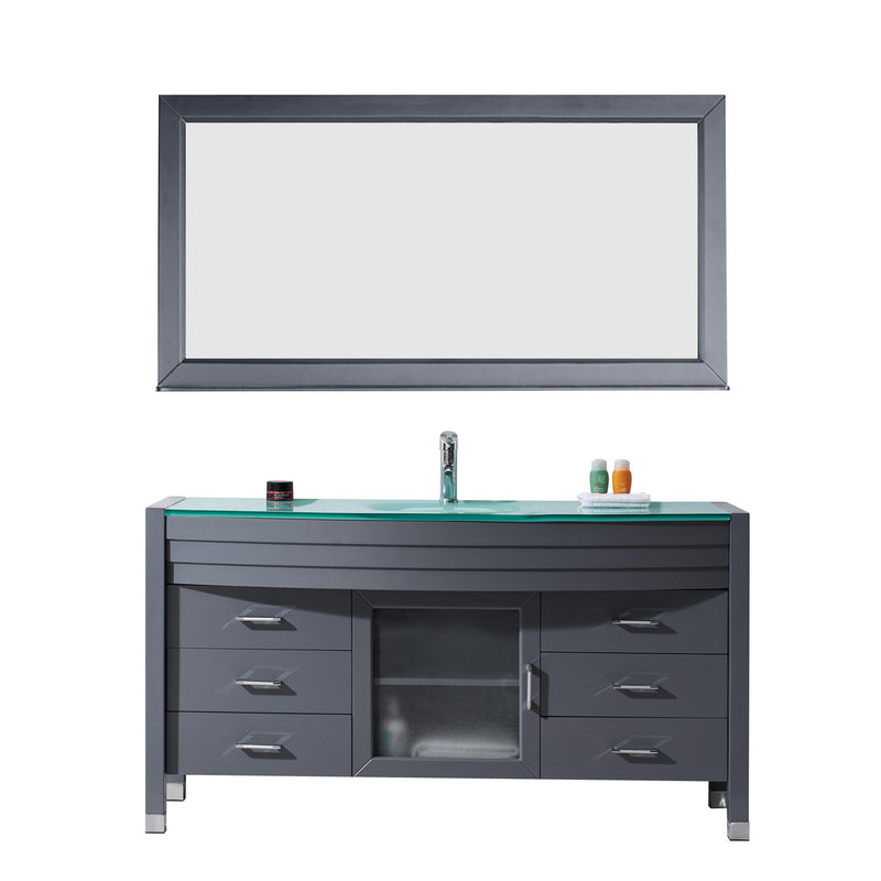 Virtu USA Ava 61" Single Bathroom Vanity