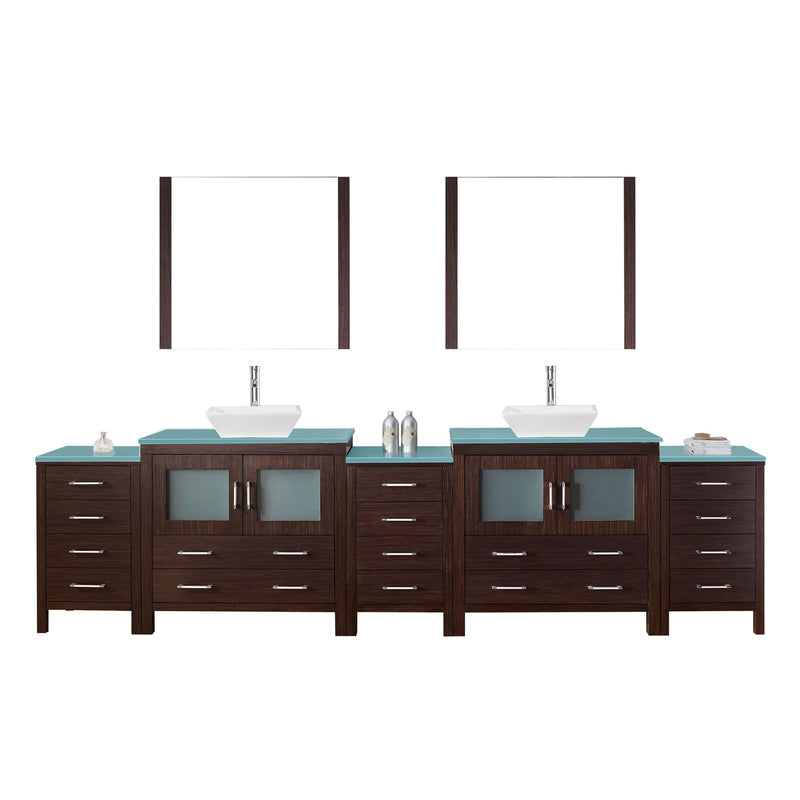 Virtu USA Dior 126" Double Bathroom Vanity