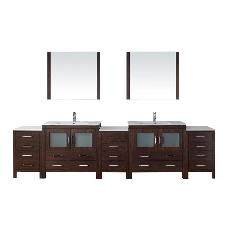 Virtu USA Dior 126" Double Bathroom Vanity