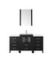 Virtu USA Dior 60" Single Bathroom Vanity