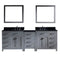 Virtu USA Caroline Parkway 93" Double Bathroom Vanity