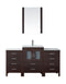 Virtu USA Dior 60" Single Bathroom Vanity