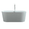 Virtu USA Serenity 67" x 32" Free Standing Soaking Bathtub