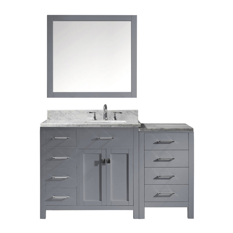 Virtu USA Caroline Parkway 57" Single Bathroom Vanity