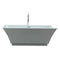 Virtu USA Serenity 59" x 30" Free Standing Soaking Bathtub