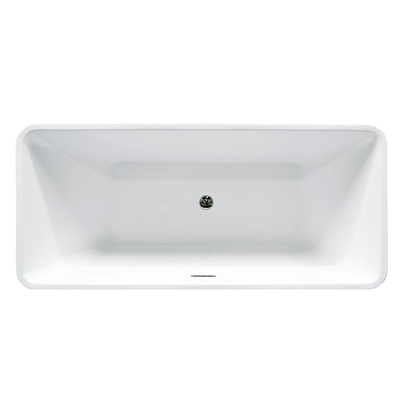 Virtu USA Serenity 67" x 32" Free Standing Soaking Bathtub