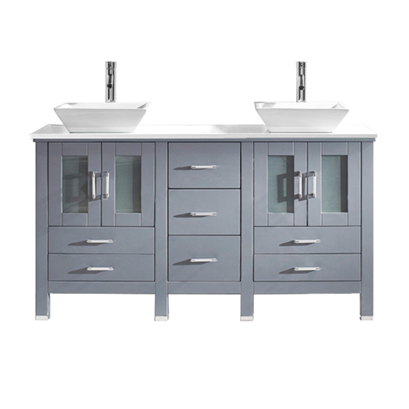 Virtu USA Bradford 60" Double Bathroom Vanity