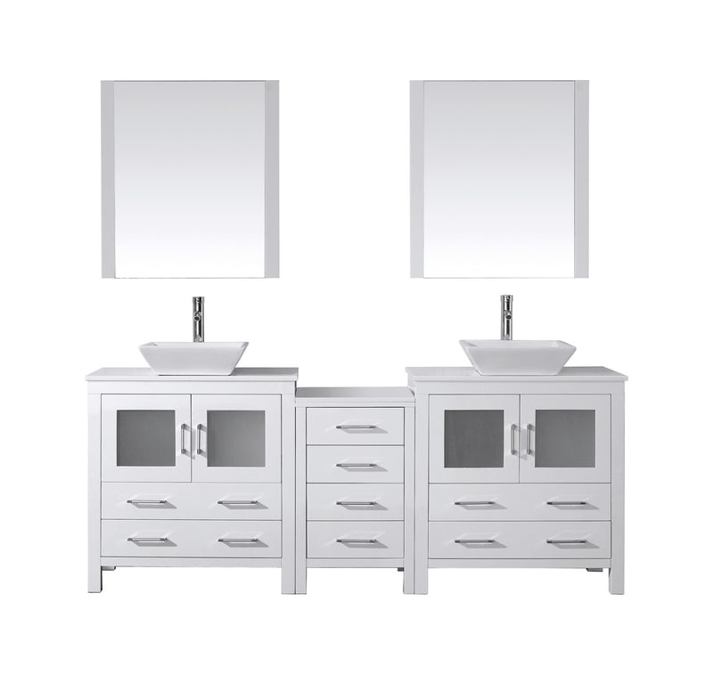 Virtu USA Dior 82" Double Bathroom Vanity