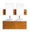 Virtu USA Clarissa 61" Double Bathroom Vanity