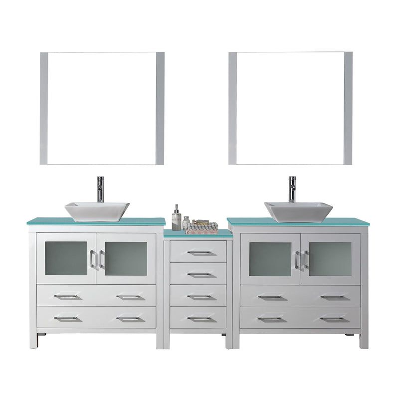 Virtu USA Dior 90" Double Bathroom Vanity