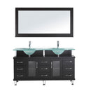 Virtu USA Vincente Rocco 59" Double Bathroom Vanity