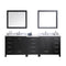 Virtu USA Caroline Premium 90" Double Bathroom Vanity