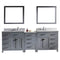 Virtu USA Caroline Parkway 93" Double Bathroom Vanity