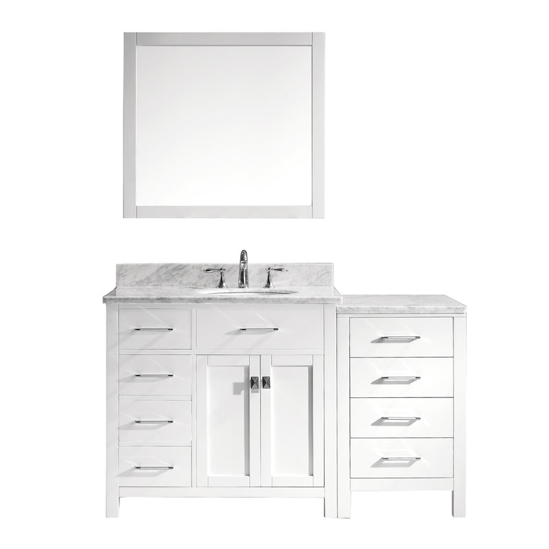 Virtu USA Caroline Parkway 57" Single Bathroom Vanity