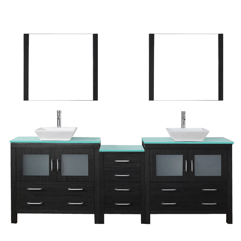 Virtu USA Dior 90" Double Bathroom Vanity