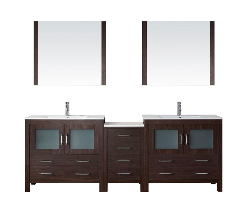 Virtu USA Dior 90" Double Bathroom Vanity