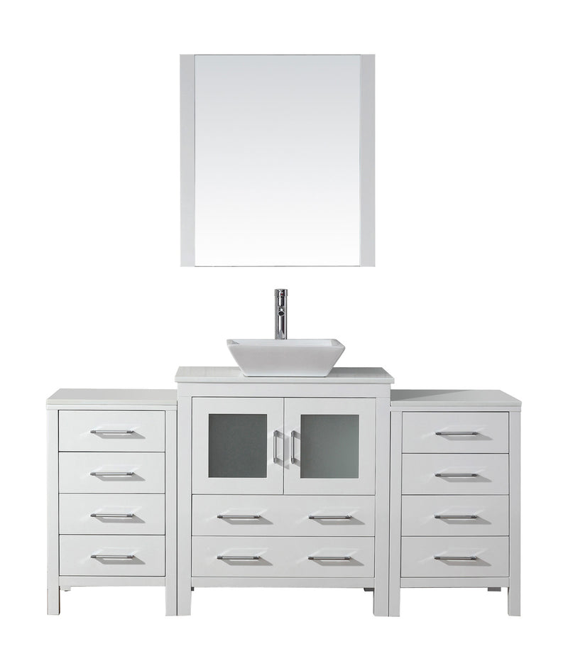 Virtu USA Dior 66" Single Bathroom Vanity