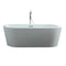 Virtu USA Serenity 63" x 30" Free Standing Soaking Bathtub