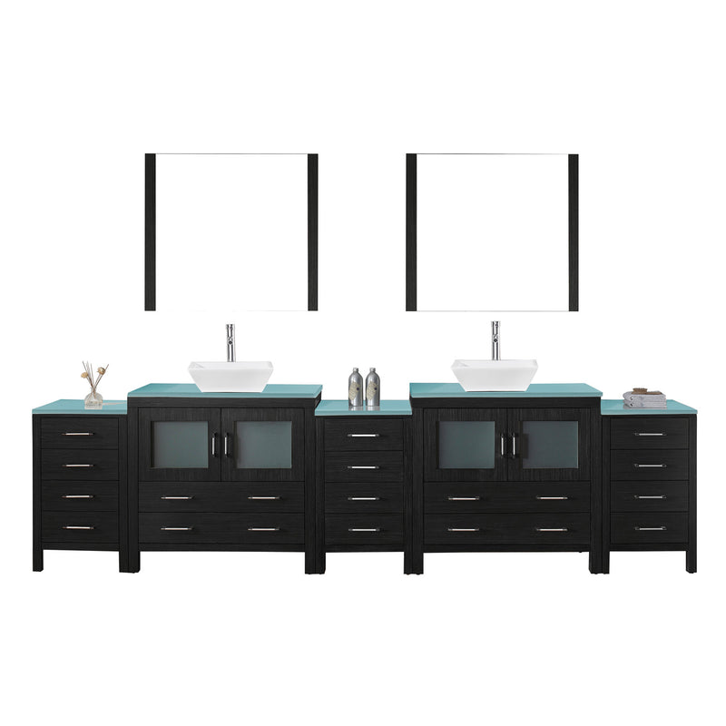 Virtu USA Dior 126" Double Bathroom Vanity