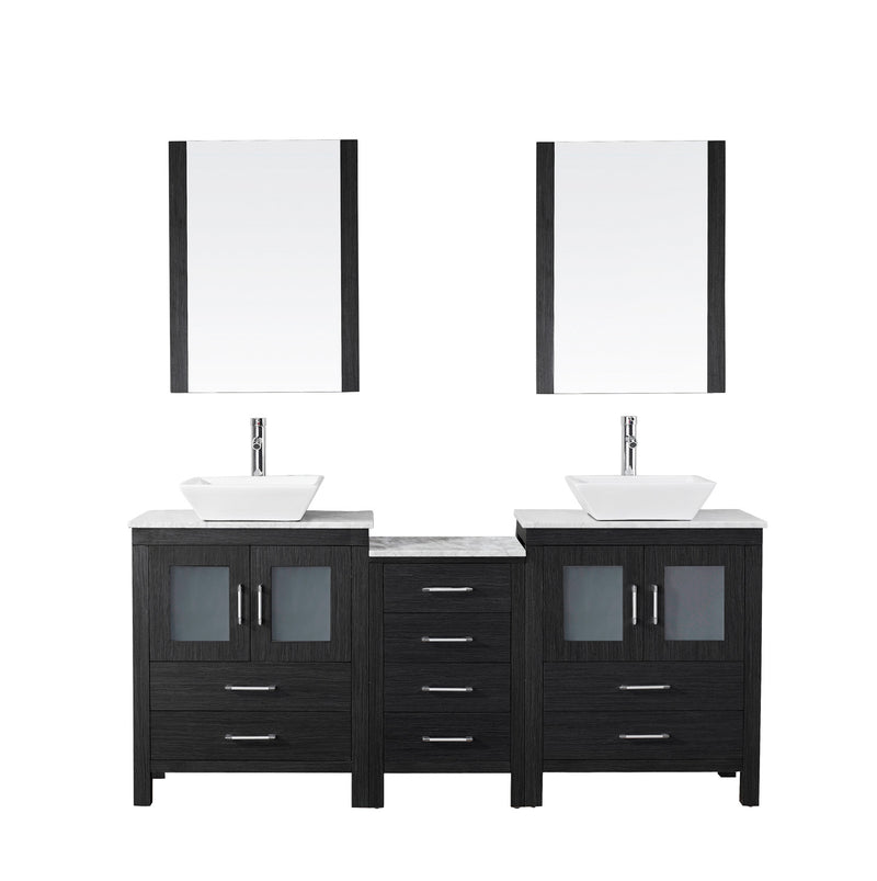 Virtu USA Dior 66" Double Bathroom Vanity