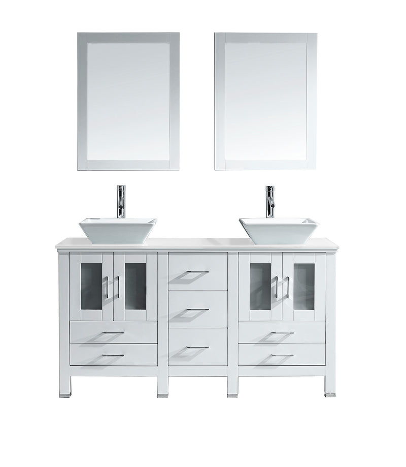 Virtu USA Bradford 60" Double Bathroom Vanity