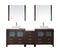 Virtu USA Dior 82" Double Bathroom Vanity