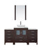 Virtu USA Dior 64" Single Bathroom Vanity