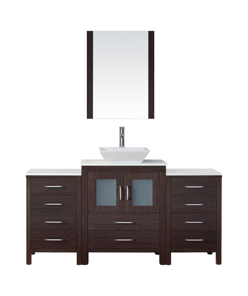 Virtu USA Dior 64" Single Bathroom Vanity