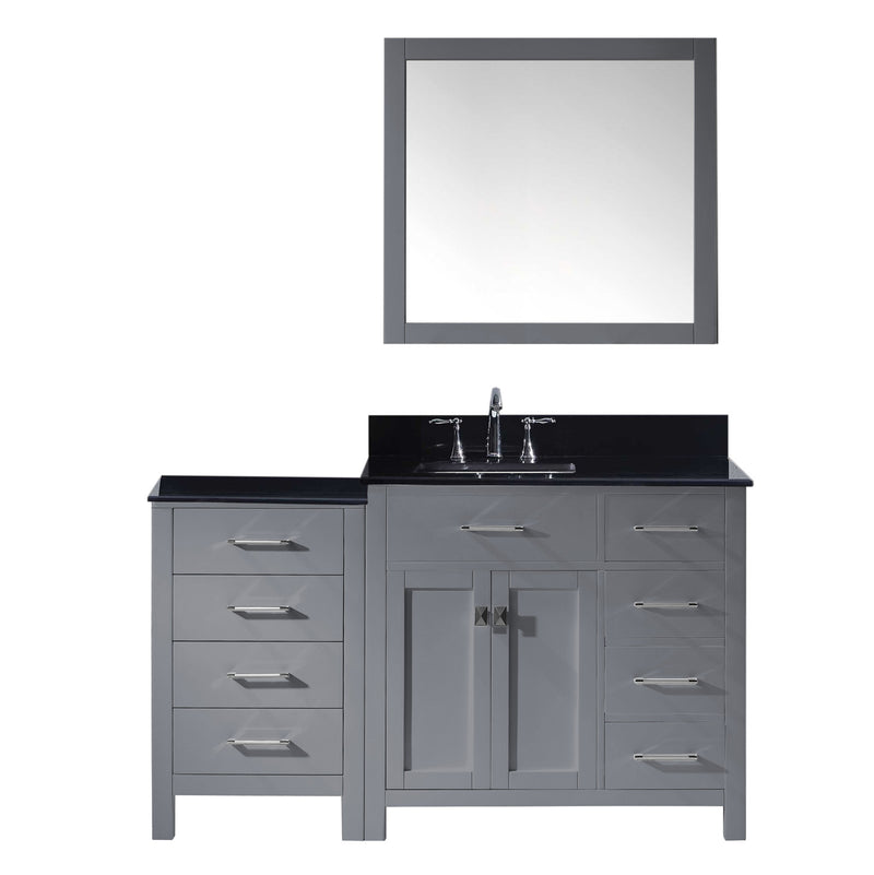 Virtu USA Caroline Parkway 57" Single Bathroom Vanity