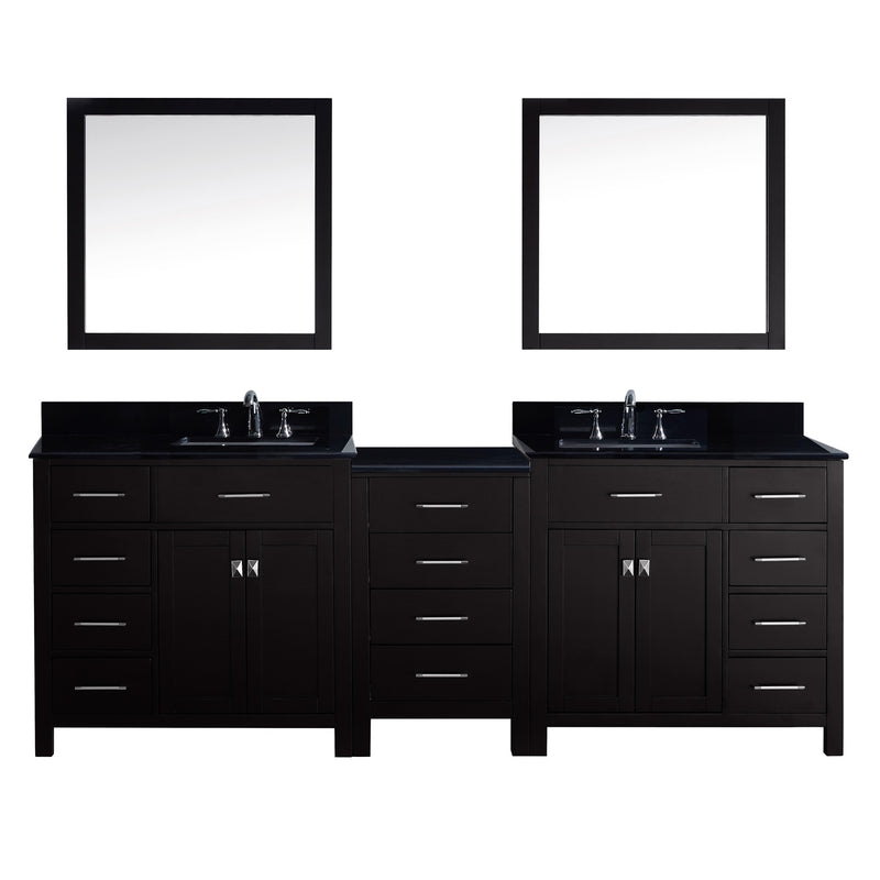 Virtu USA Caroline Parkway 93" Double Bathroom Vanity