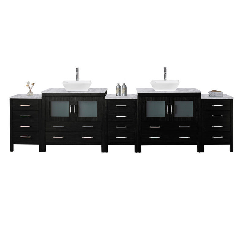 Virtu USA Dior 126" Double Bathroom Vanity