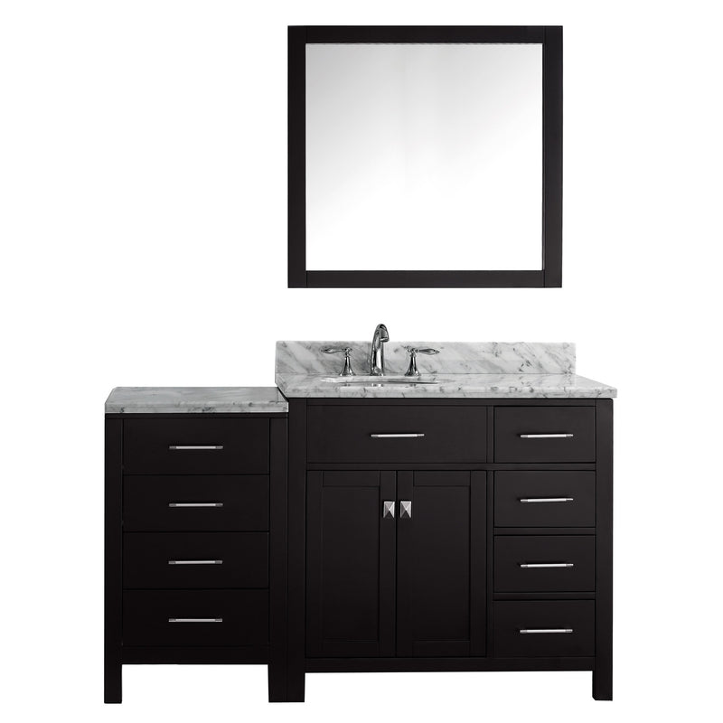 Virtu USA Caroline Parkway 57" Single Bathroom Vanity