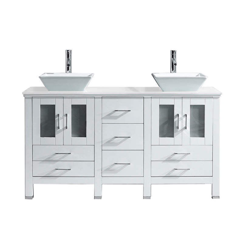 Virtu USA Bradford 60" Double Bathroom Vanity