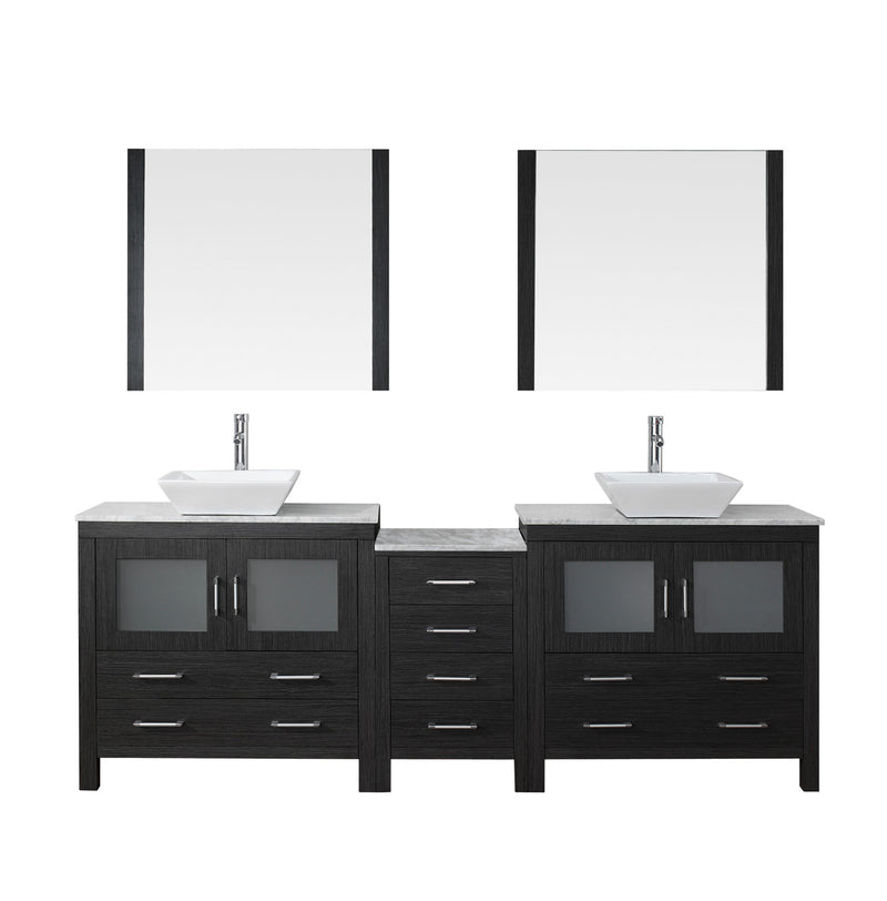 Virtu USA Dior 82" Double Bathroom Vanity