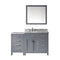 Virtu USA Caroline Parkway 57" Single Bathroom Vanity