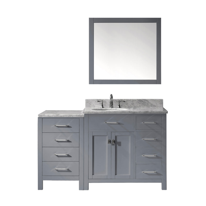 Virtu USA Caroline Parkway 57" Single Bathroom Vanity