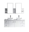 Virtu USA Clarissa 61" Double Bathroom Vanity