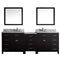 Virtu USA Caroline Parkway 93" Double Bathroom Vanity