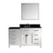 Virtu USA Caroline Parkway 57" Single Bathroom Vanity