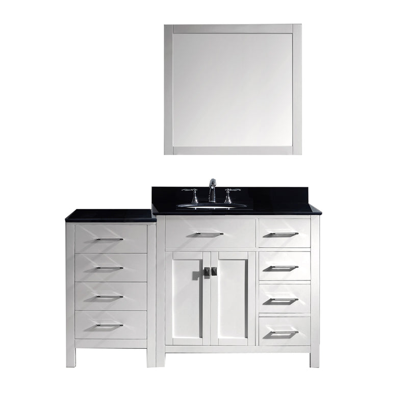 Virtu USA Caroline Parkway 57" Single Bathroom Vanity