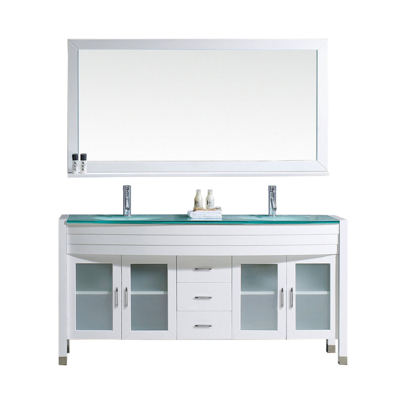 Virtu USA Ava 63" Double Bathroom Vanity