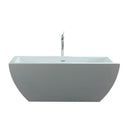 Virtu USA Serenity 59" x 30" Free Standing Soaking Bathtub