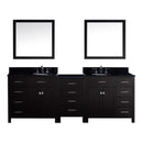 Virtu USA Caroline Parkway 93" Double Bathroom Vanity