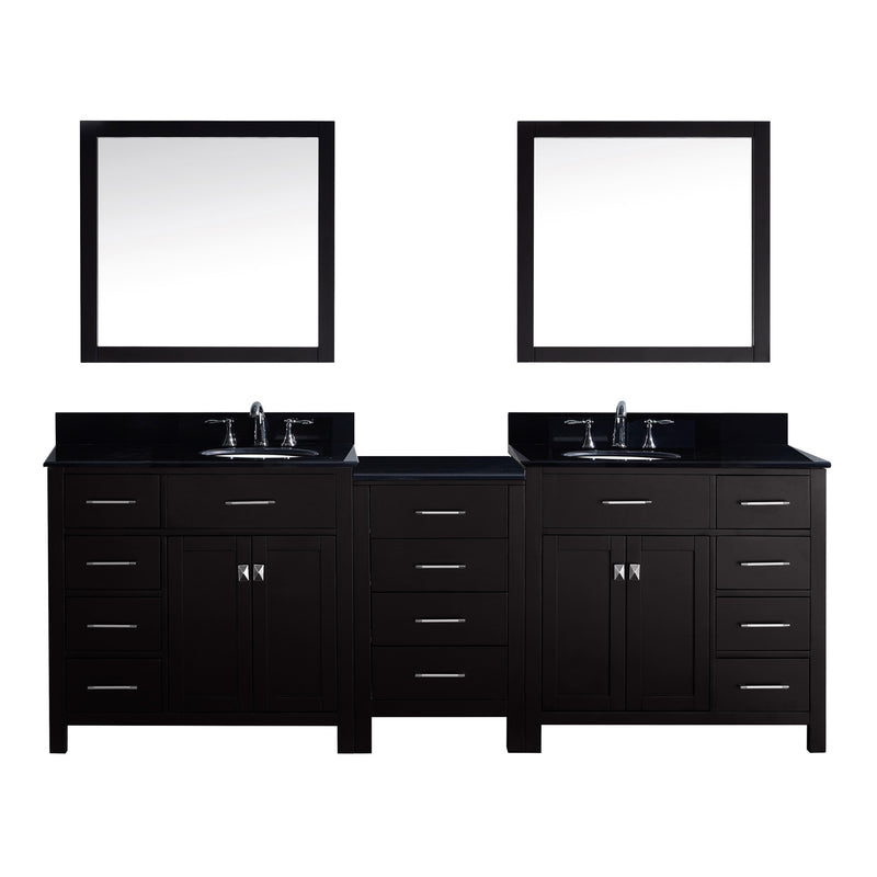 Virtu USA Caroline Parkway 93" Double Bathroom Vanity