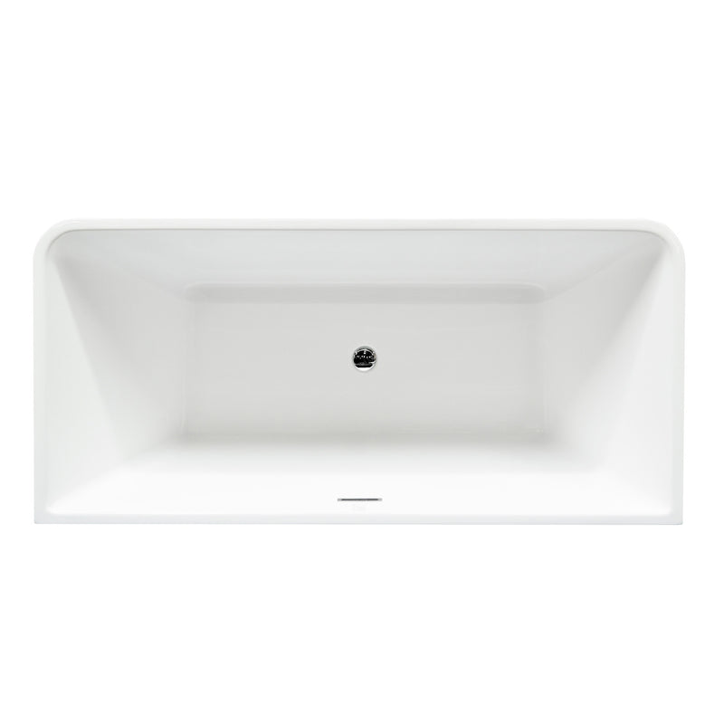 Virtu USA Serenity 67" x 32" Free Standing Soaking Bathtub