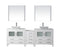 Virtu USA Dior 90" Double Bathroom Vanity